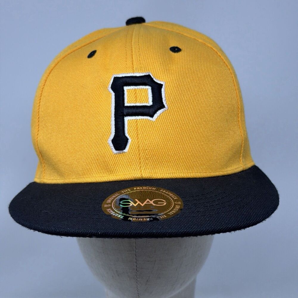 Pittsburgh Pirates Hat Snapback Cap Yellow Black SWAG MLB Baseball
